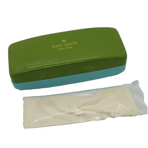 Kate Spade Eye Sunglasses CASE Hard Clamshell New York Baby Blue Olive Green